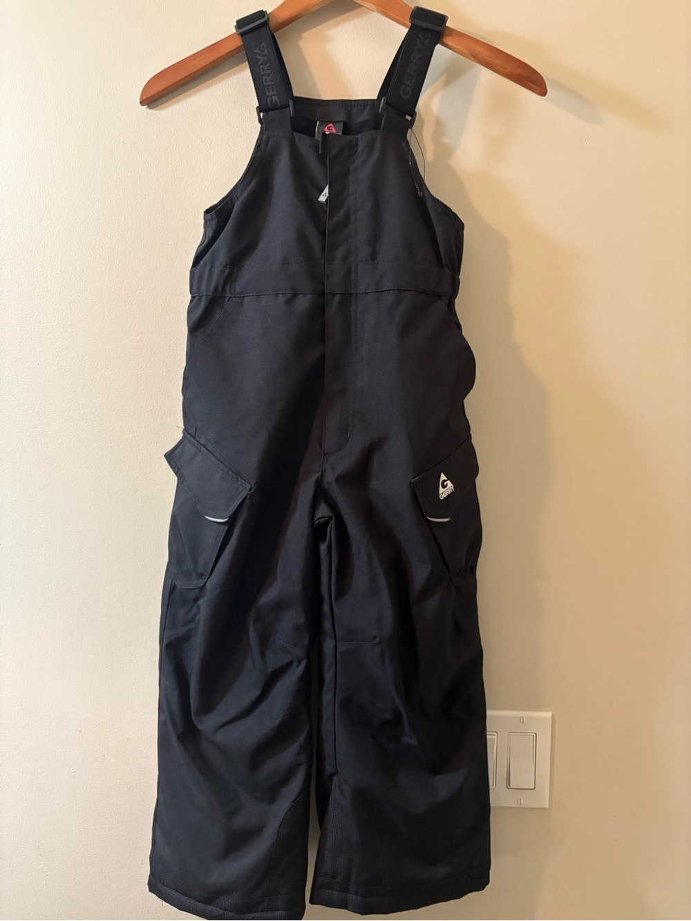 Gerry Weber Black Insulated Kids Snow Bibs Size 5